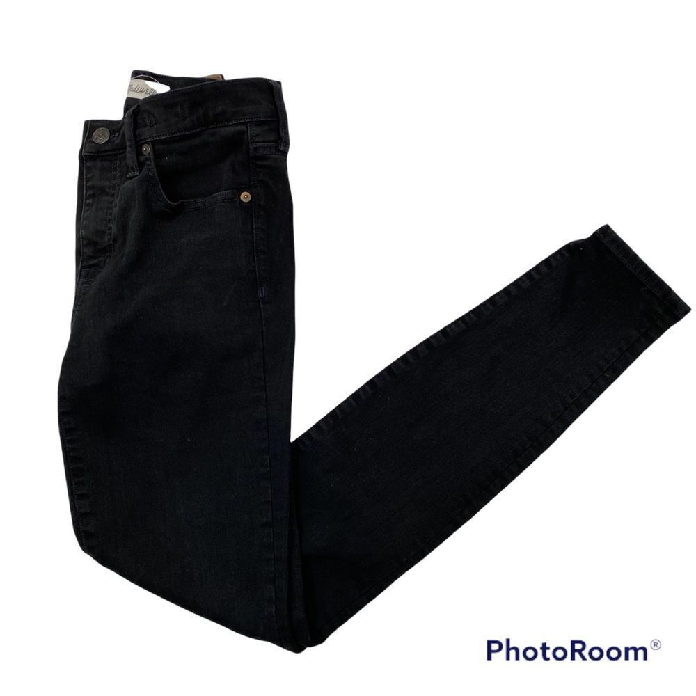 Madwell High Rise 9” Skinny‎ Black Denim Jeans Size 26 Tall